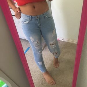 GOGO jeans usa distressed skinny jeans size 5